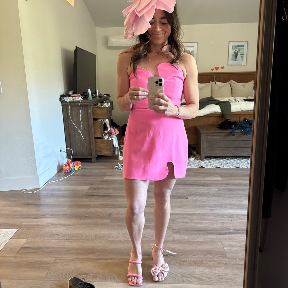 Pink Strapless Dress